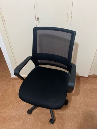 Silla oficina giratoria Amazon negra TLV-AM-H09