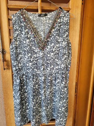 Vestito Zuiiki estivo bianco e nero