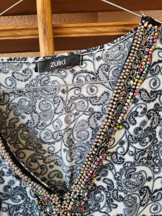 Vestito Zuiiki estivo bianco e nero