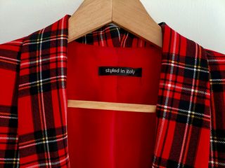 Blazer rojo cuadros Styled in Italy