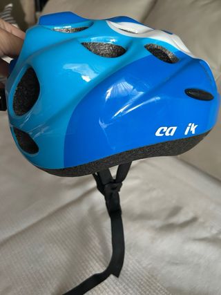 Casco bici niño - Azul y Blanco