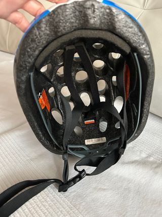 Casco bici niño - Azul y Blanco