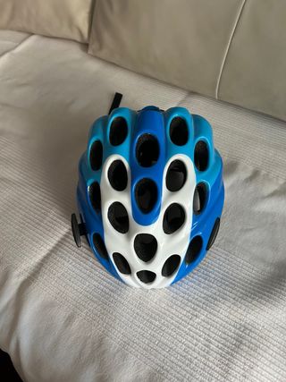 Casco bici niño - Azul y Blanco