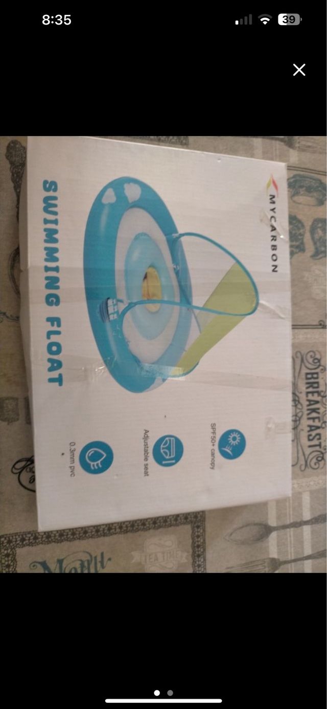 Flotador piscina infantil parasol