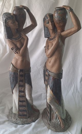 2 Figuras Lladró Aida Egipcias. 300€ las dos