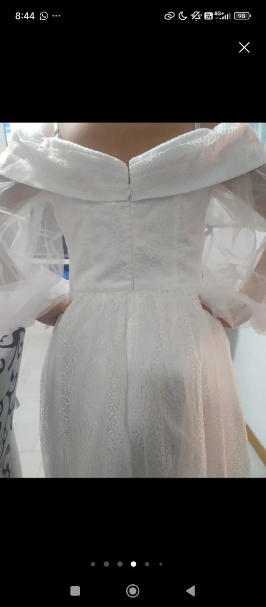 Vestido novia blanco talla 42