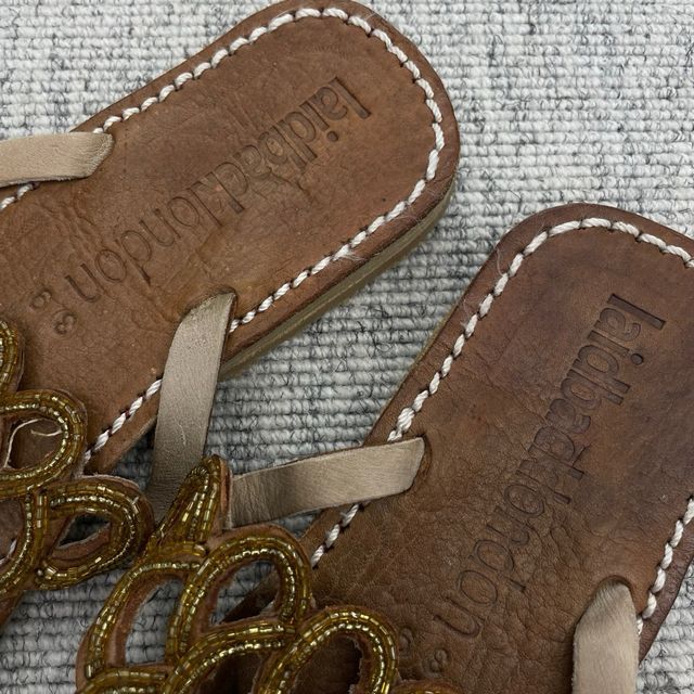 Sandali infradito pelle - oro