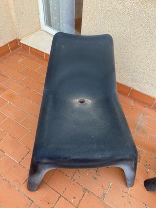 2 Sillas Jardín Plástico - Negras. 20€ dos sillas 