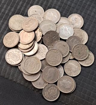 55 Monedas 5 Pesetas Juan Carlos I