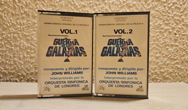 Cassettes "La Guerra de las Galaxias" Star Wars.