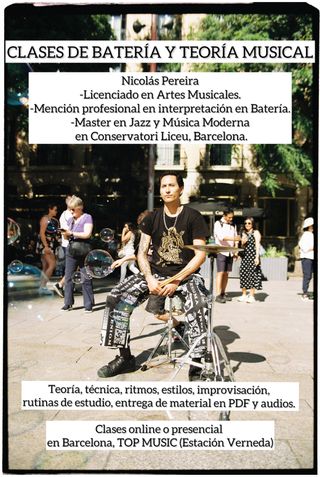 Clases de Batería y Teoría Musical.