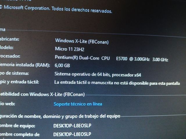 PC completo actualizado SSD 6Gb ram