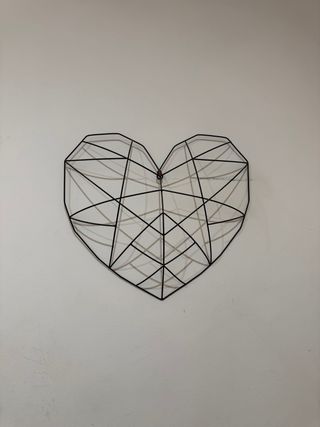Escultura Corazón Metal Negra