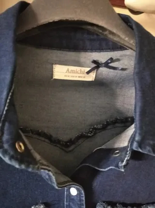 Camisa vaquera Amichi M azul marino