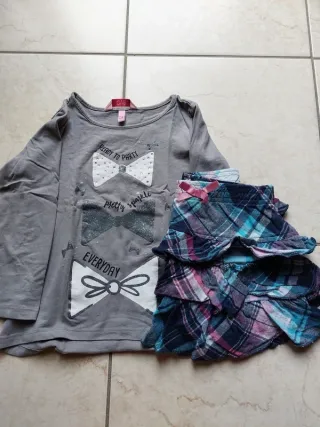 set Bambina maglia e gonna