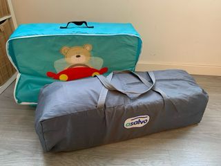 Cuna viaje plegable portátil Asalvo + colchón
