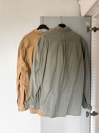 Se due Camicie uomo cammello & Verde H&M oxford 