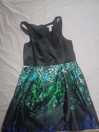 Vestido cóctel Mango - Negro/Multicolor