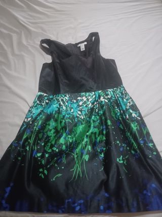 Vestido cóctel Mango - Negro/Multicolor