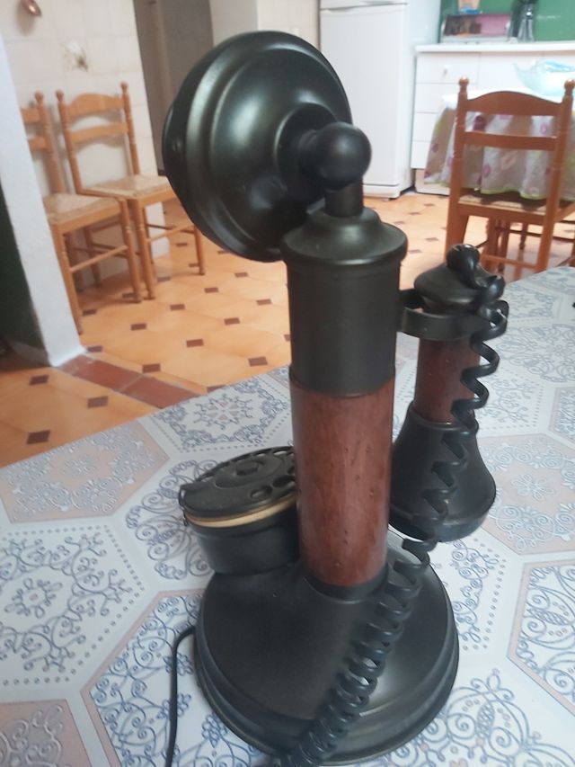 Teléfono antiguo Telmar ónix