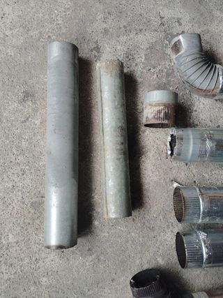 Tubos estufa --> 4 tubos + 3 codos + 2 adaptadores