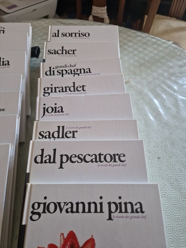 Enciclopedia di grandi chef italiani 15 volumi