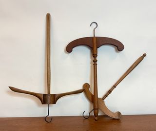 3 Perchas Madera Antiguas