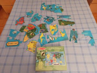 Puzzle Melissa & Doug Mapa Mundi
