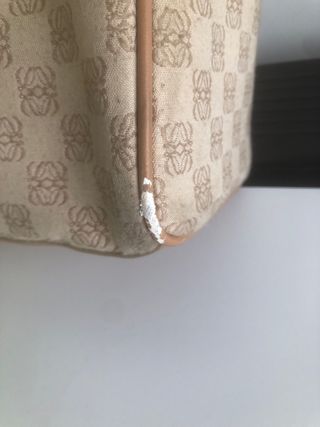 Bolso bandolera beige y marrón