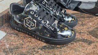 Zapatillas Philipp Plein - Negras y Doradas