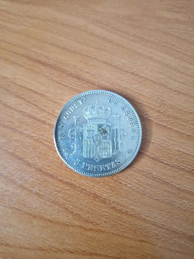 Moneda plata Alfonso XII 1893
