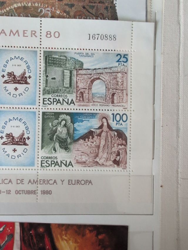 Sellos España - Exposición Filatélica 1980