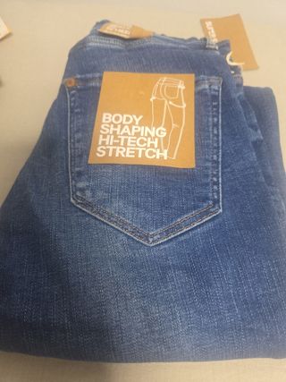 Pantalones vaqueros mujer, tiro alto
