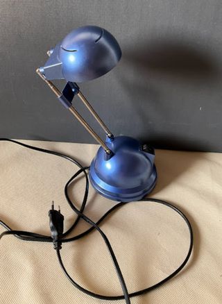Lampada da tavolo Fair-Kauf blu
