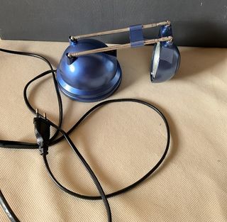 Lampada da tavolo Fair-Kauf blu