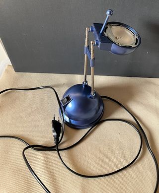 Lampada da tavolo Fair-Kauf blu