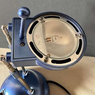 Lampada da tavolo Fair-Kauf blu