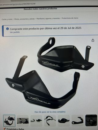 Protector Manillar Moto Transalp