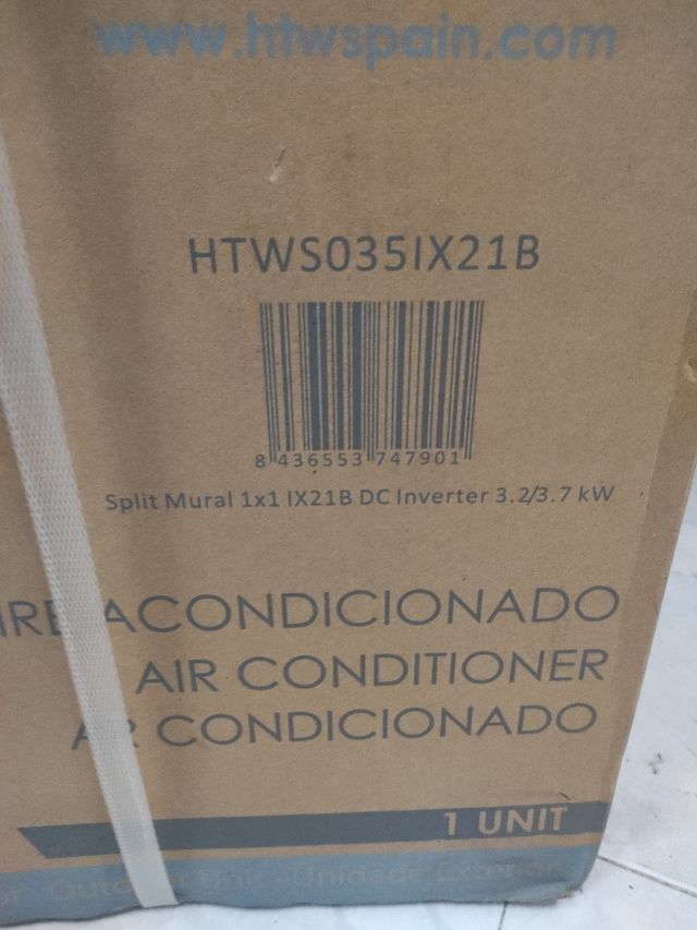 Aire acondicionado HTW Axial IX1B  3.7 kw nuevo 