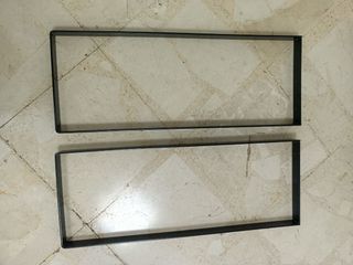 2 Patas Mesa Metal Negro