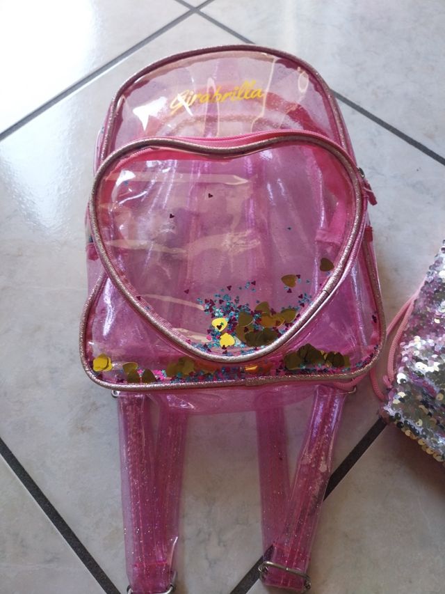 Zainetto bimba glitter rosa