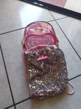 Zainetto bimba glitter rosa