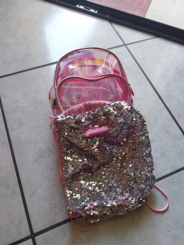 Zainetto bimba glitter rosa