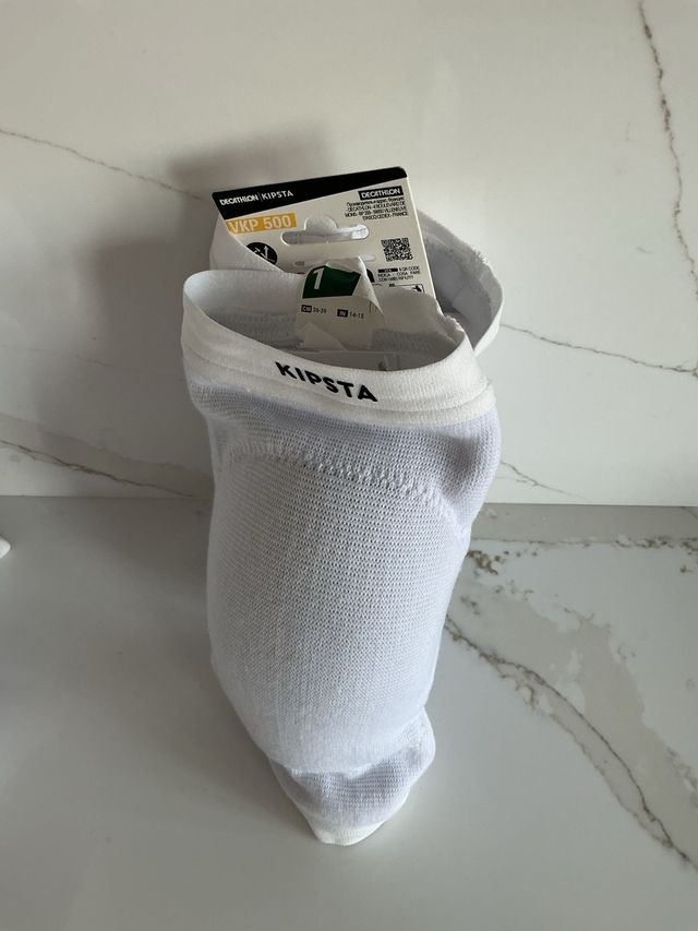 Rodilleras Vóley Kipsta VKP 500 T1 Blancas
