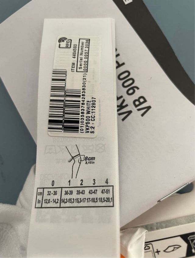 Rodilleras Vóley Kipsta VKP 500 T1 Blancas