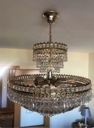 Lampara techo cristal Swarovski