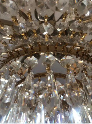 Lampara techo cristal Swarovski