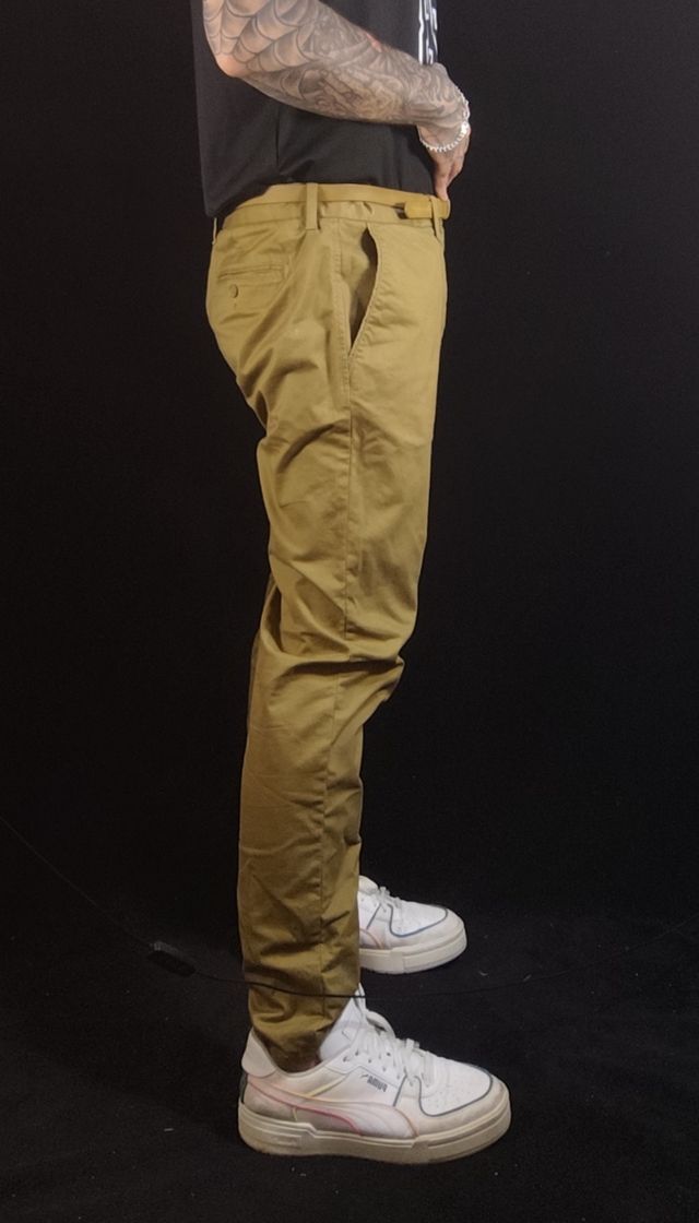 Calças Chino Pull&Bear - Verde Oliva - Tam. 46