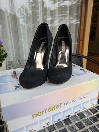 Zapatos tacón 11.5cm, usado una vez, talla 35