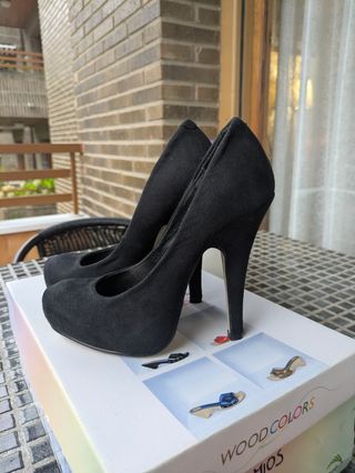 Zapatos tacón 11.5cm, usado una vez, talla 35